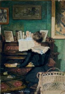 Hugh Henry Breckenridge - Corner of the Parlor