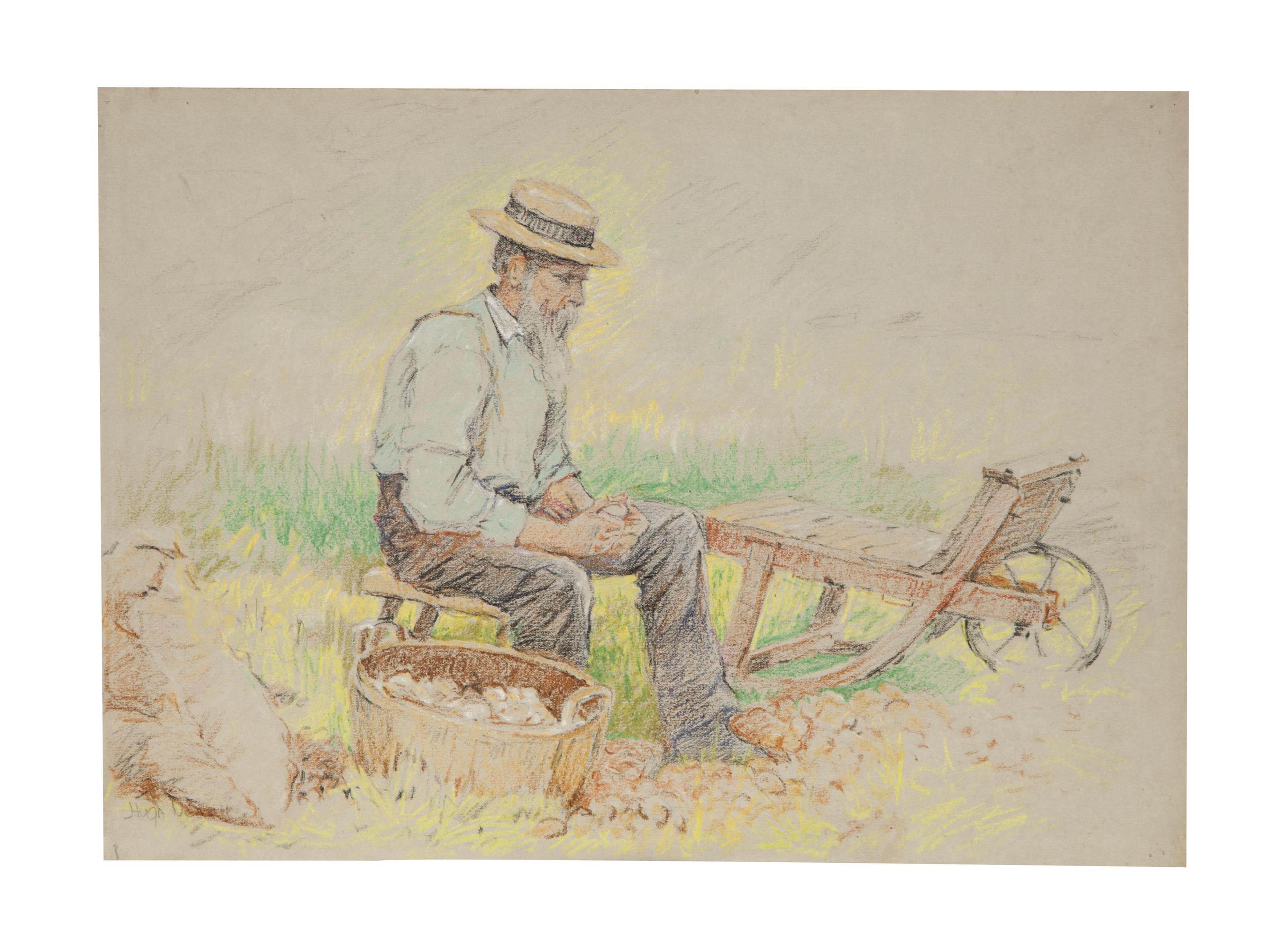 Hugh Newell - Resting after a days work
