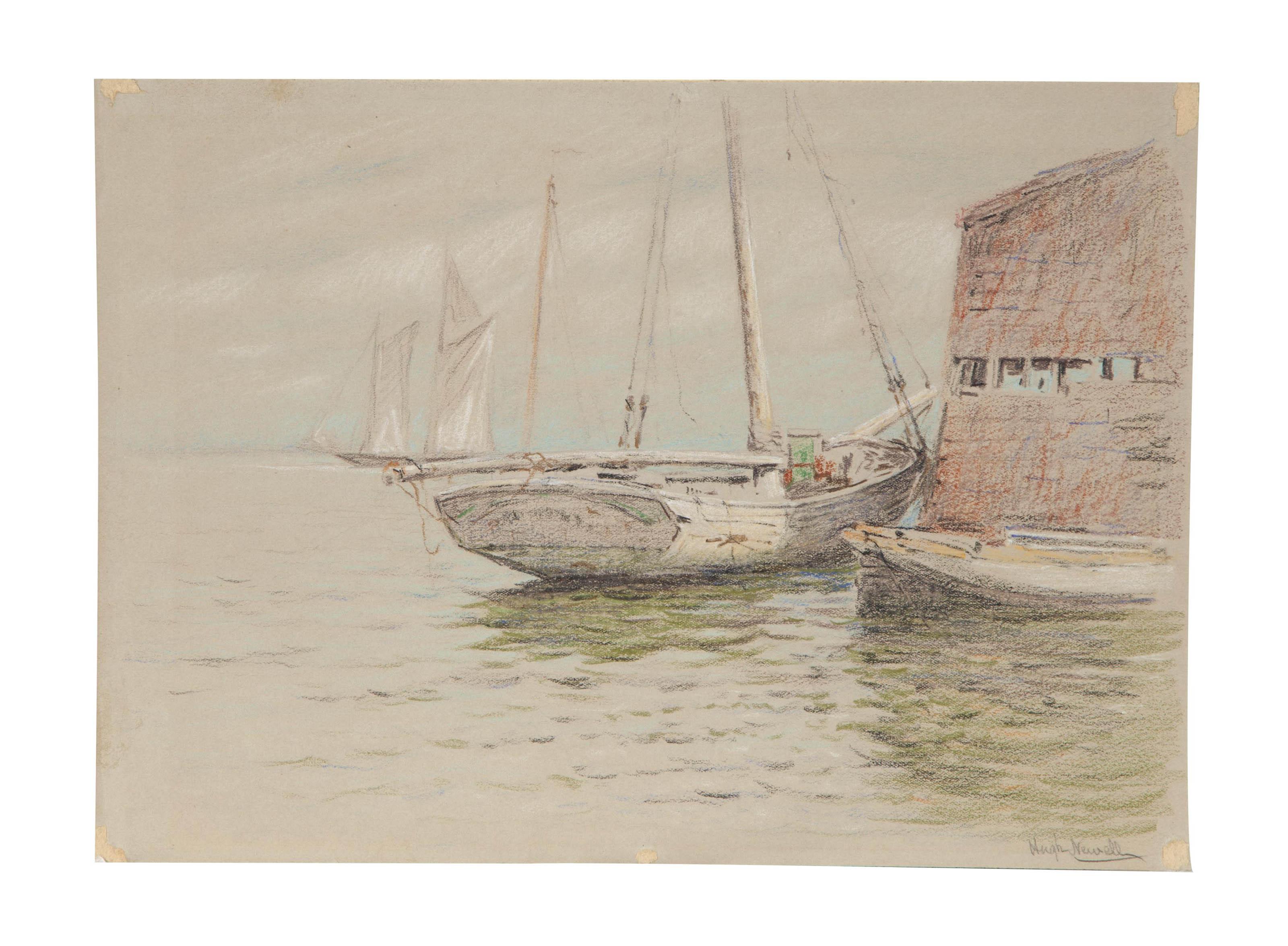 Hugh Newell - Sailing boat at Arthur Pier
