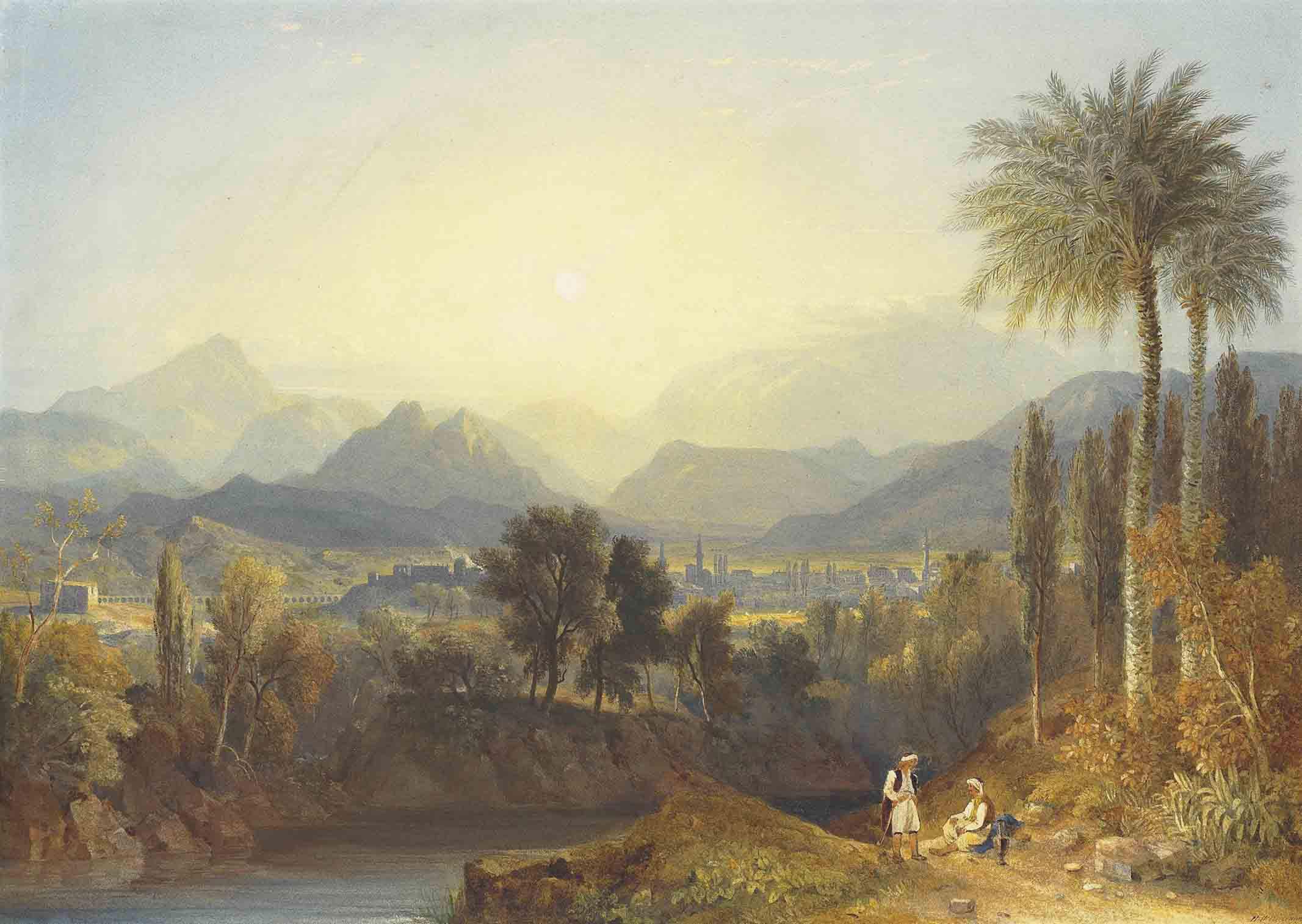 Hugh William Williams - An extensive view of Thebes, Greece