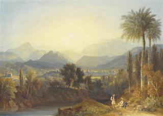 Hugh William Williams - An extensive view of Thebes, Greece
