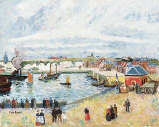 Hughes Claude Pissarro - La port de Dieppe