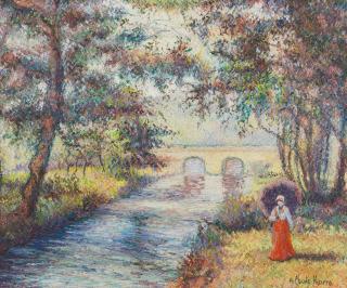 Hughes Claude Pissarro - La Sève à Saint Jores