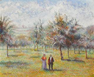 Hughes Claude Pissarro - Les Guillemette au Verger