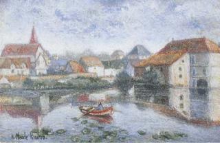 Hughes Claude Pissarro - Paysage fluvial