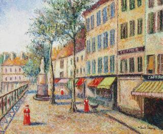 Hughes Claude Pissarro - Place Notre Dame à Pontoise