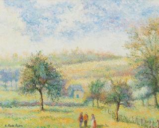 Hughes Claude Pissarro - Rencontre dans le verger