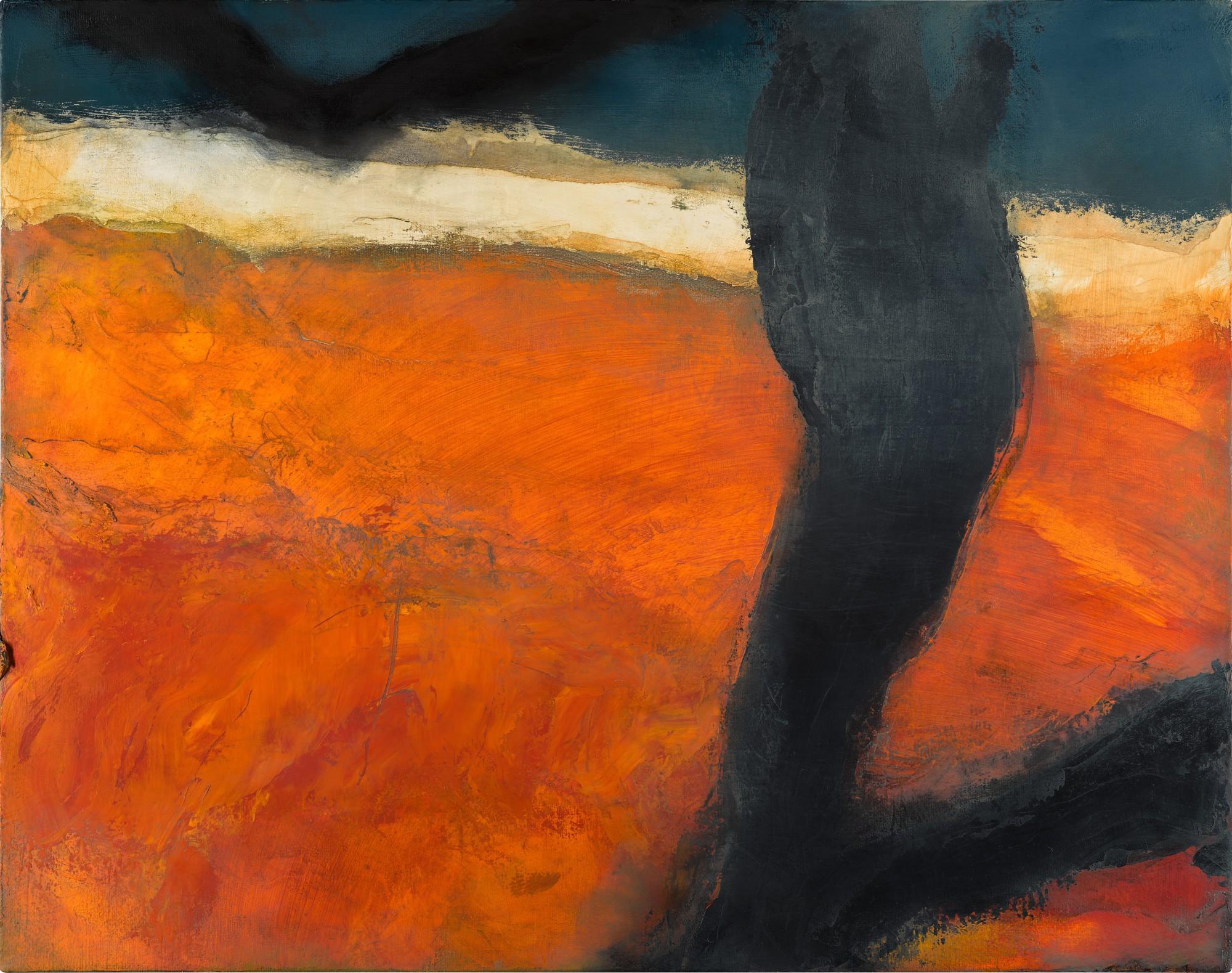 Hughie O\'Donoghue, R.A. - Crows Above a Grainfield: Dusk