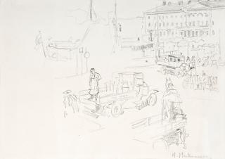 Hugo Backmansson - Marketplace In Helsinki.