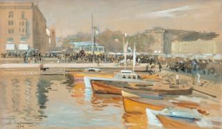 Hugo Backmansson - The Marketplace.