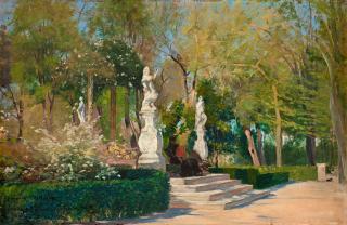 Hugo Birger - Park scene from Sevilla