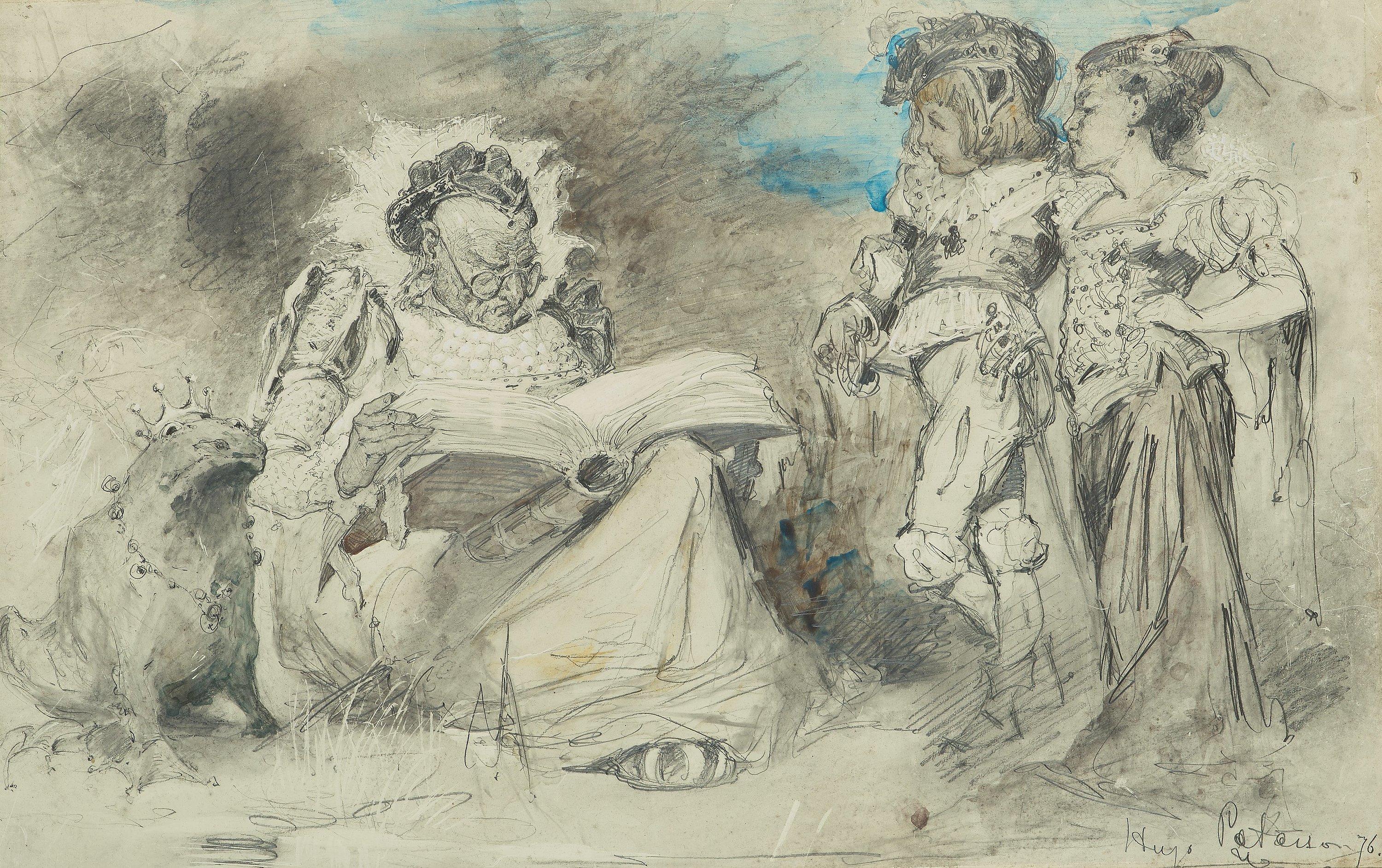 Hugo Birger - Study for \'Grodkungen\'