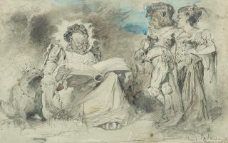 Hugo Birger - Study for \'Grodkungen\'