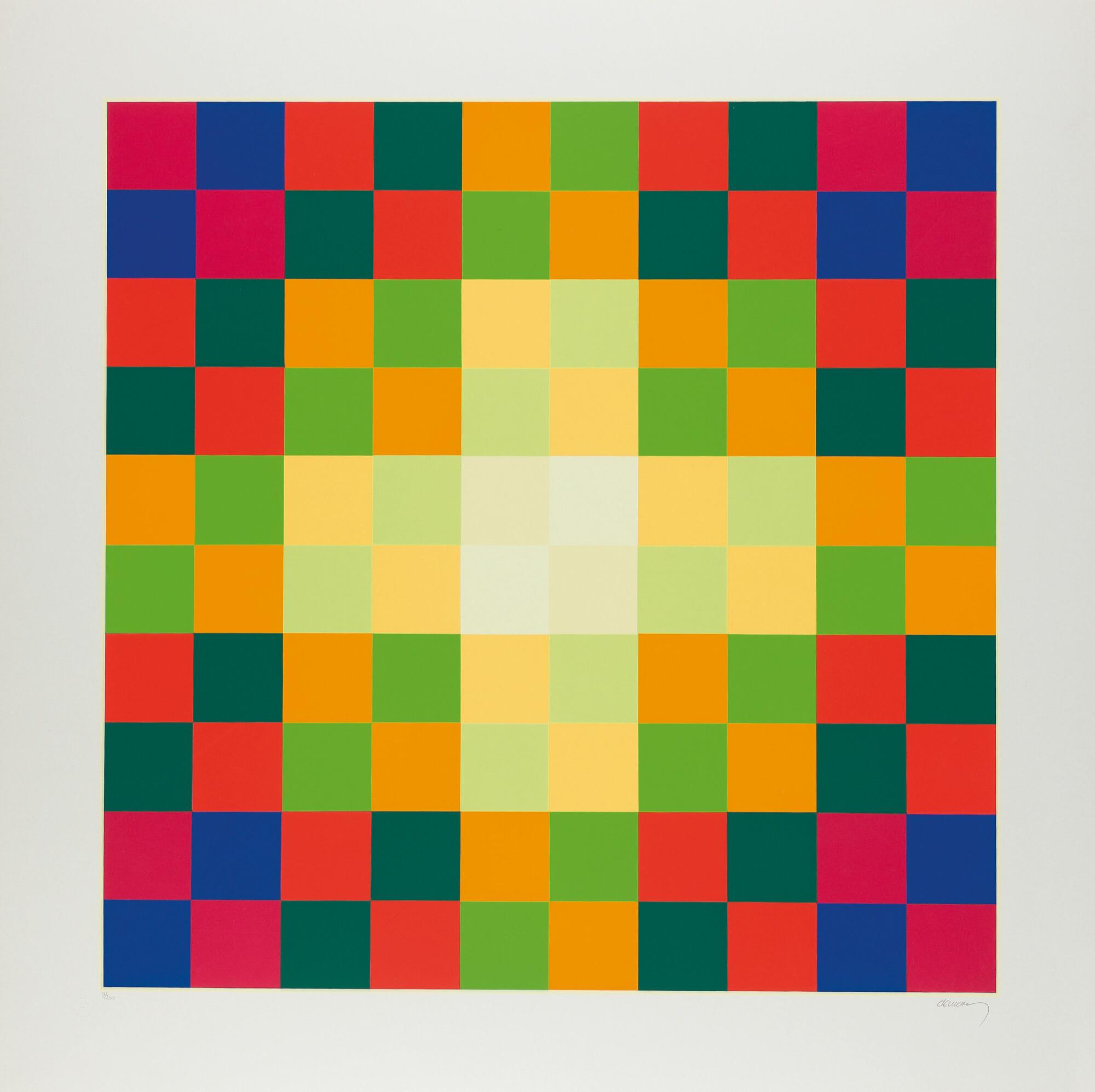 Hugo Demarco - Folge von 8 Bll.: Relation couleurs.