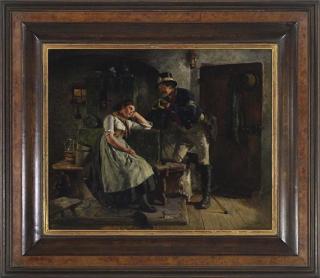 Hugo Kauffmann - Postillion und schlafendes Mädel