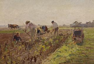 Hugo Mühlig - Auf dem Feld bei Flingern.