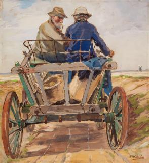 Hugo Mühlig - Auf dem Pferdewagen