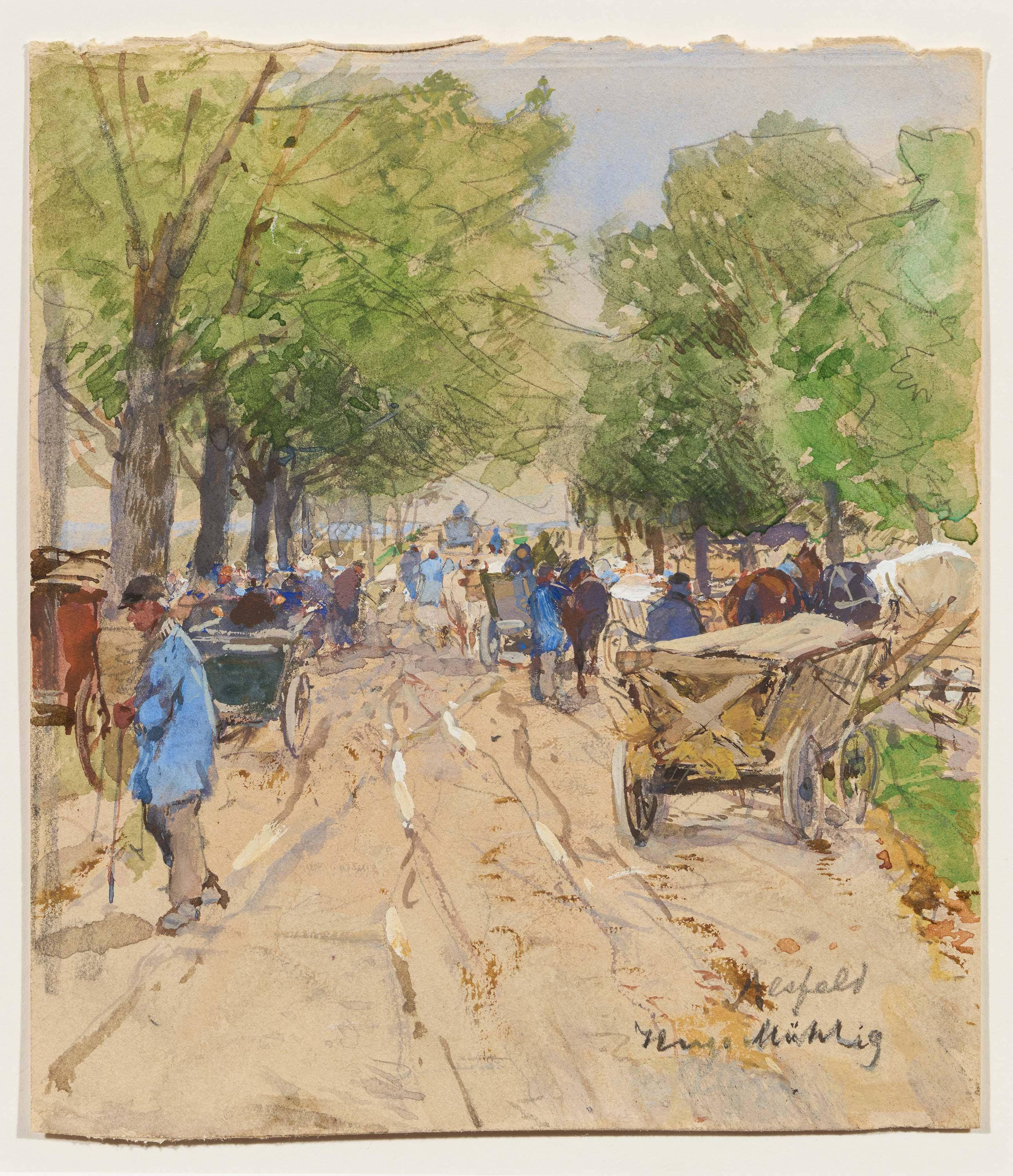 Hugo Mühlig - Bauernmarkt in Alsfeld in Hessen.