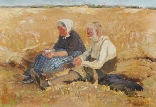 Hugo Mühlig - Gebet auf dem Feld