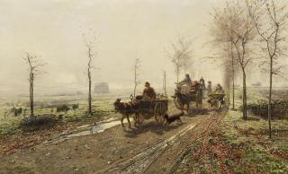 Hugo Mühlig - Herbstmorgen am Niederrhein