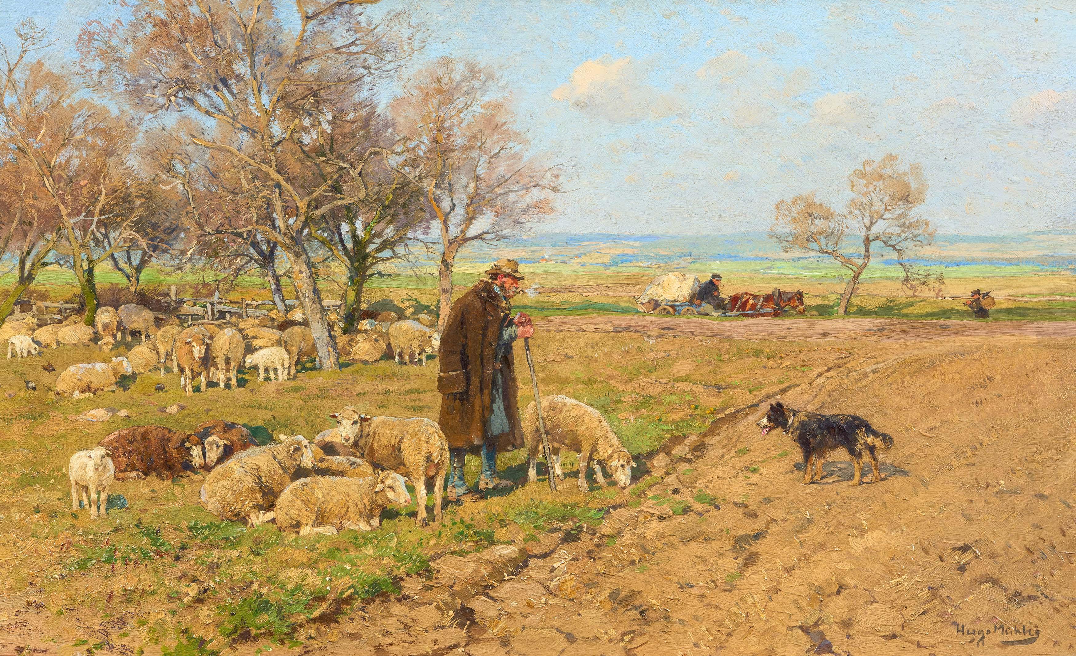 Hugo Mühlig - Vorfrühling in Hessen.