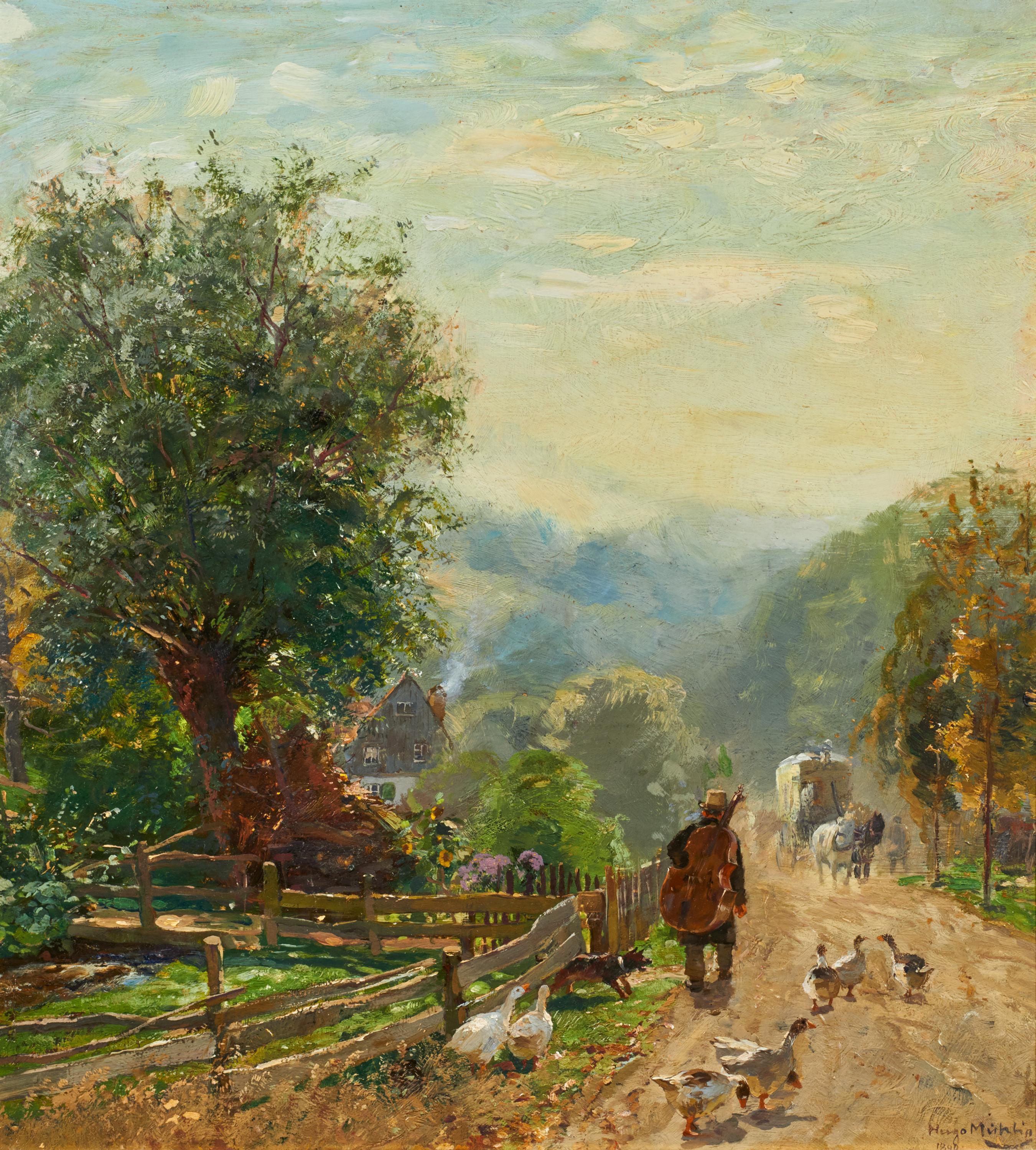 Hugo Mühlig - Wandernder Musikant.