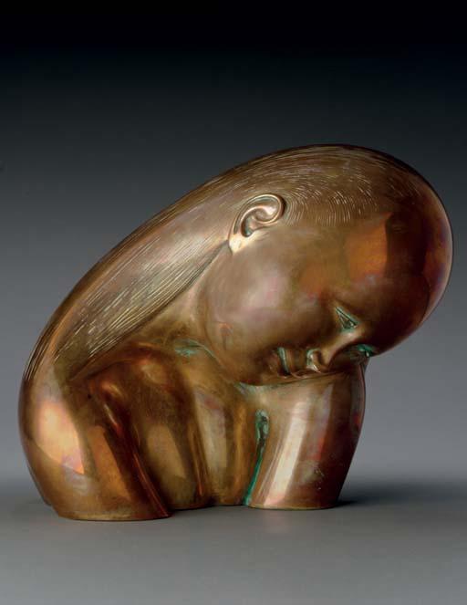 Hugo Robus - Head of a Young Woman