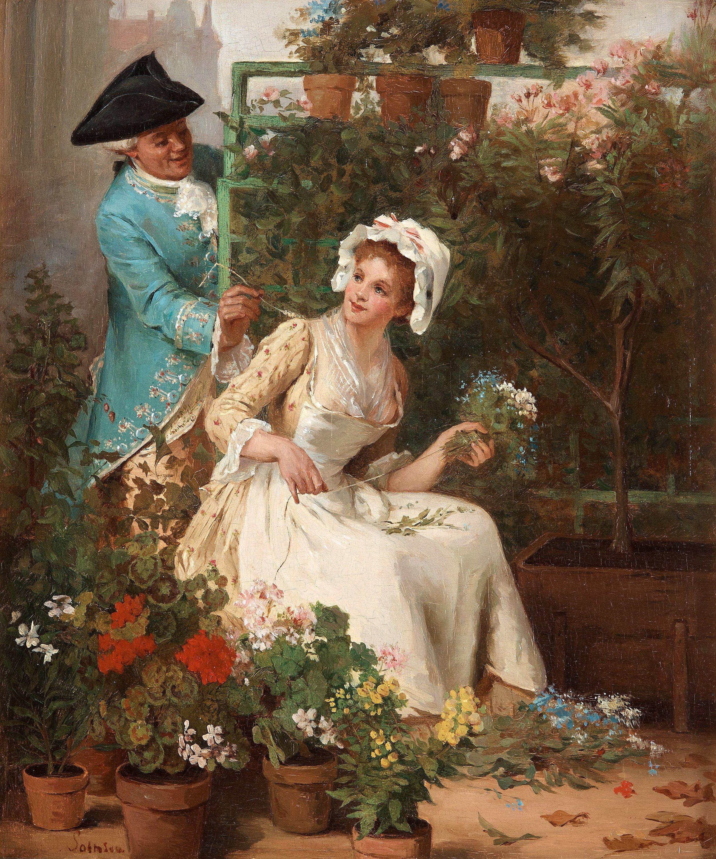 Hugo Salmson - Flower girl