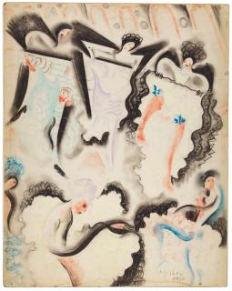 Hugó Scheiber - Can Can Dancers