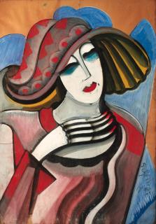 Hugo Scheiber - Damenporträt