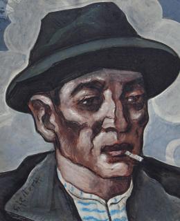 Hugó Scheiber - Untitled (man smoking)