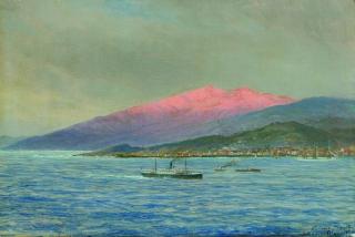 Hugo Schnars-Alquist - Dampfer und andere Schiffe vor Sta. Cruz