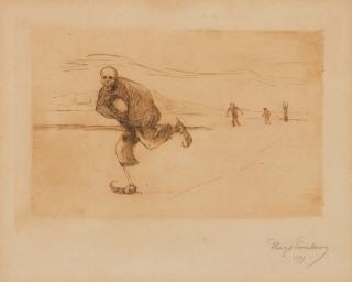Hugo Simberg - Death Is Skating.