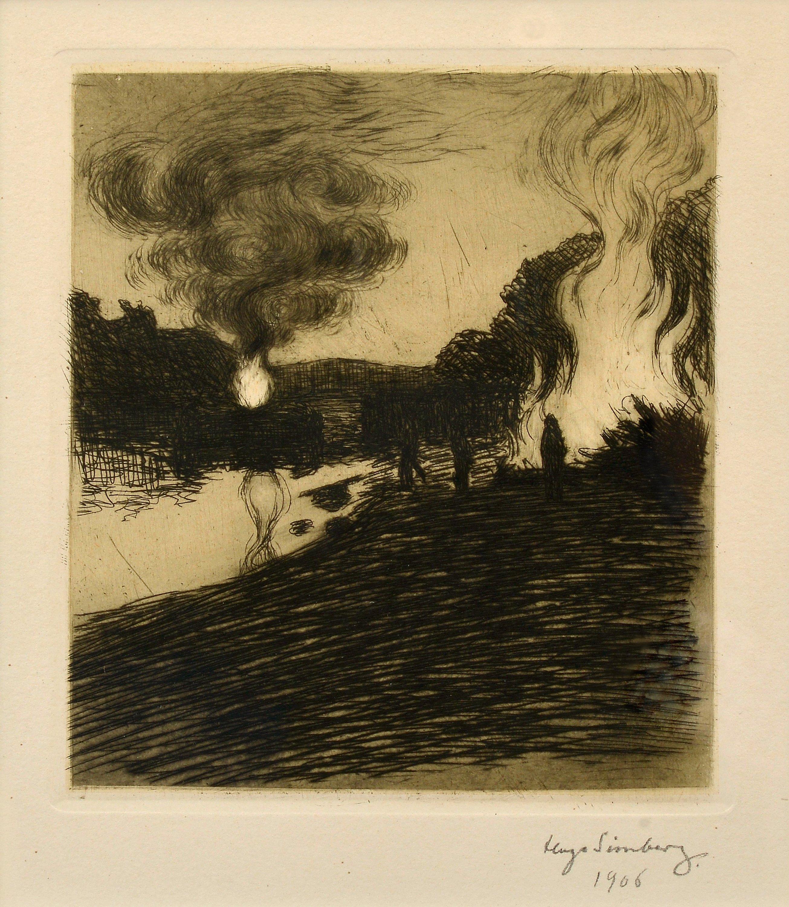 Hugo Simberg - Midsummer Bonfires.