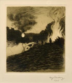 Hugo Simberg - Midsummer Bonfires.