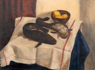 Hugo Simberg - Still Life With Fishes.