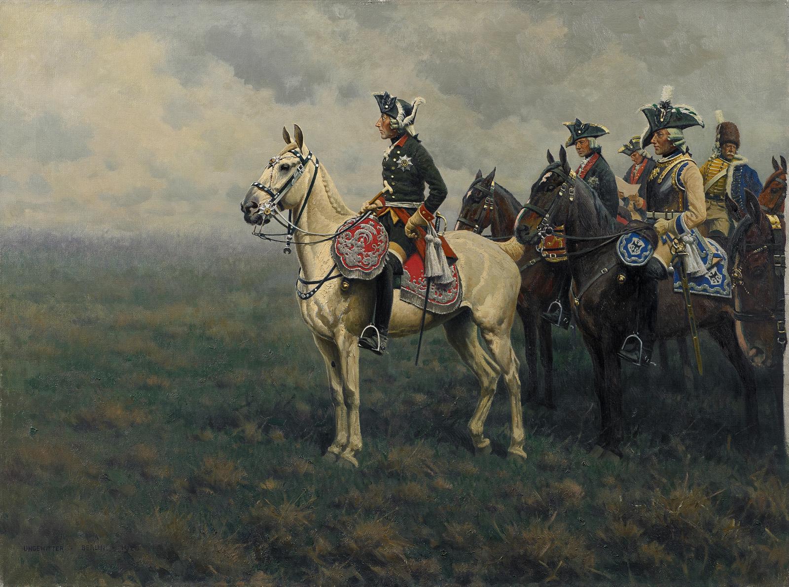 Hugo Ungewitter - Friedrich der Große im Feld.