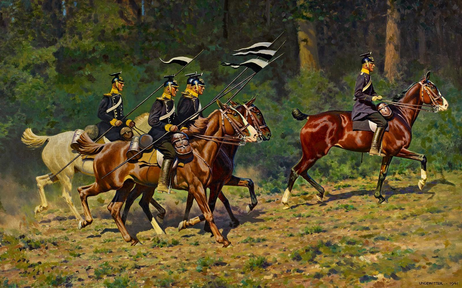 Hugo Ungewitter - Ulanenpatrouille