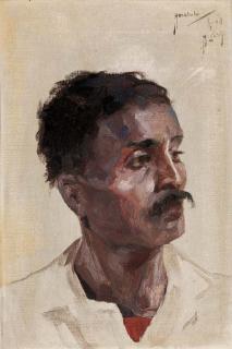 Hugo Vildfred Pedersen - Portrait of a Hawaiian man