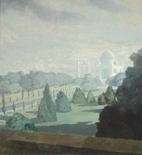Hugo Vildfred Pedersen - The Taj Mahal by moonlight, Agra