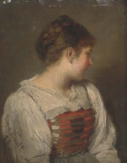 Hugo Wilhelm Kauffmann - A coy glance