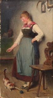 Hugo Wilhelm Kauffmann - A playful moment