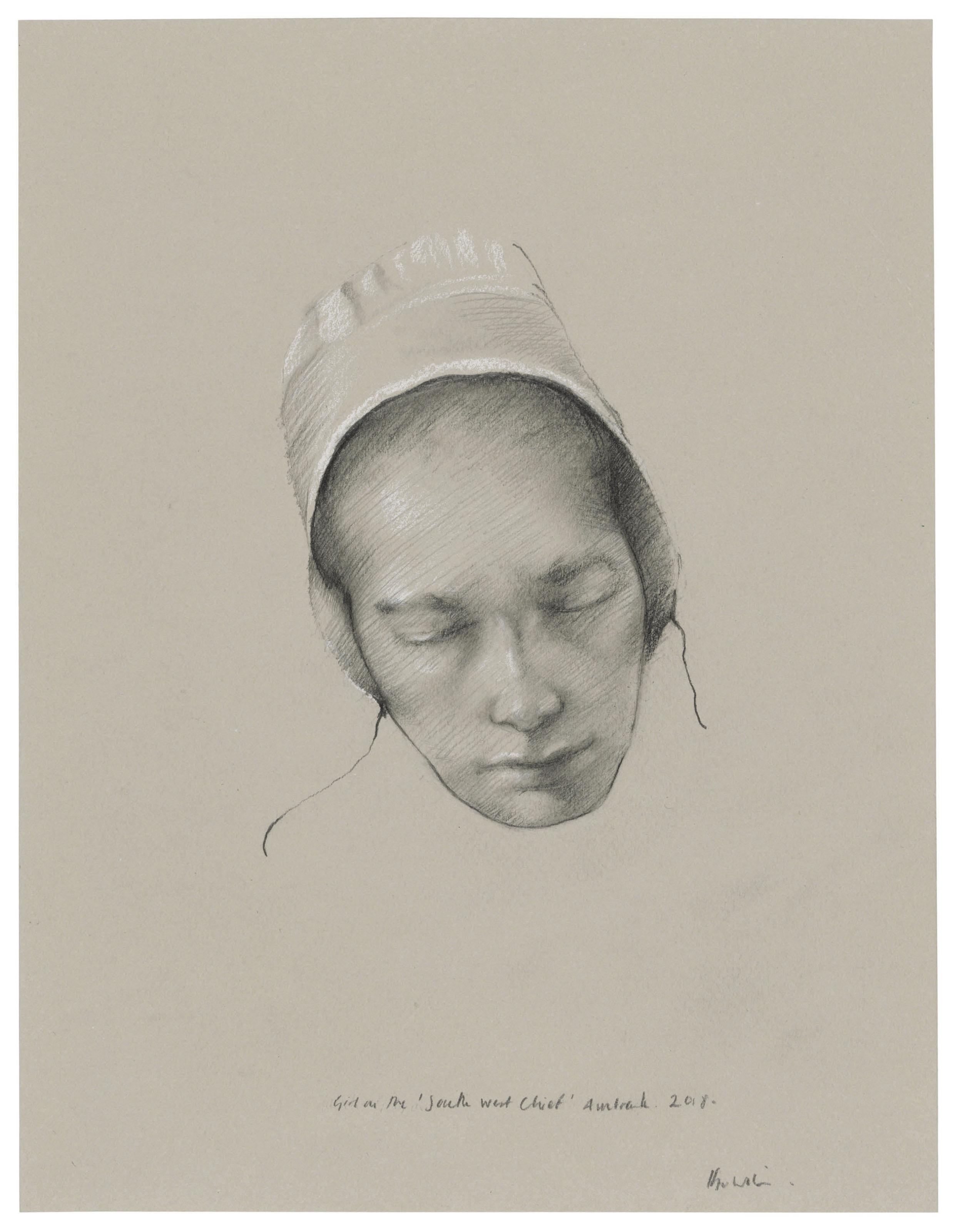 Hugo Wilson - Girl in the \'South west Chief\' Amtrak