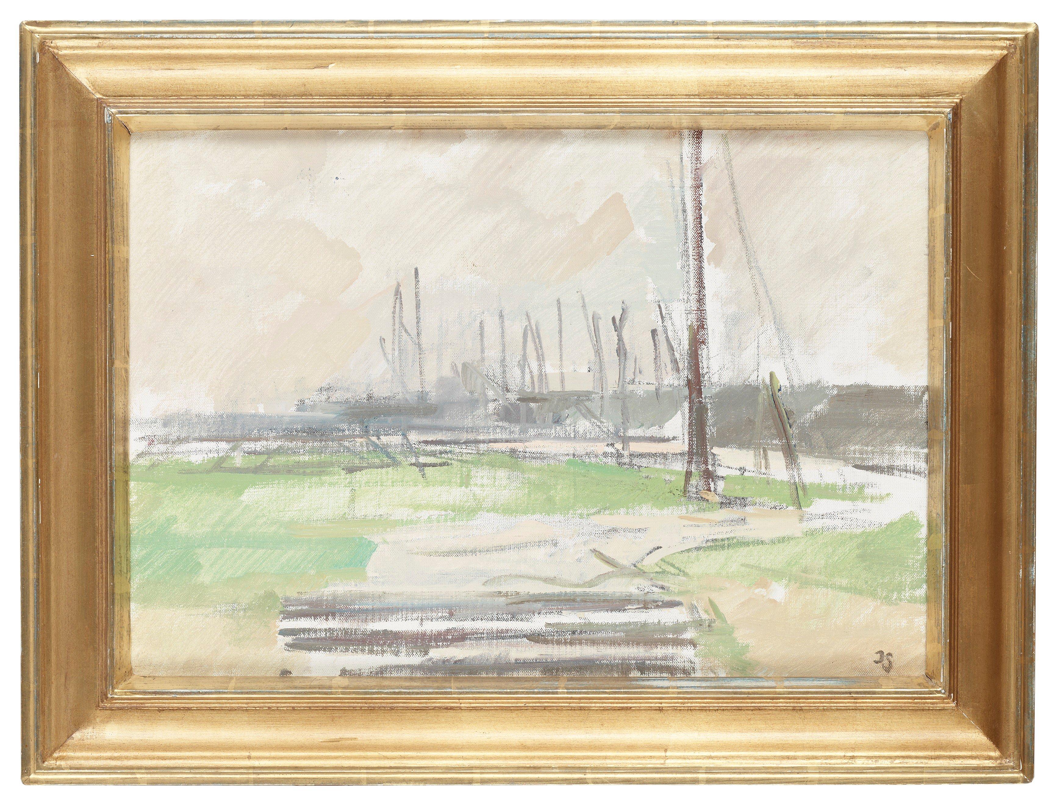 Hugo Zuhr - Ship with sails