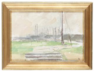 Hugo Zuhr - Ship with sails