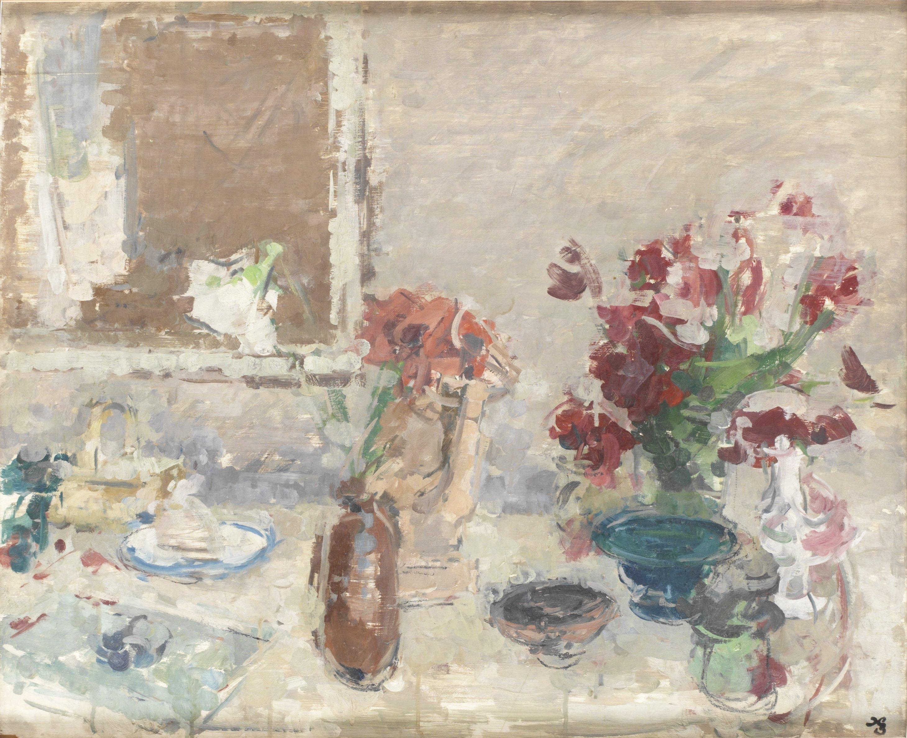 Hugo Zuhr - Stilleben med vaser