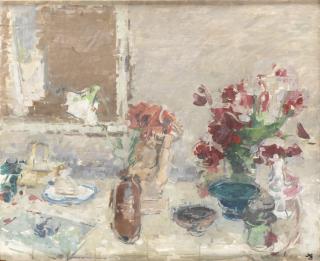 Hugo Zuhr - Stilleben med vaser