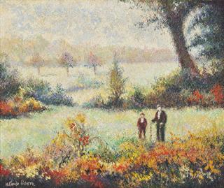 Hugues Claude Pissarro - Benjamin et son grand-père