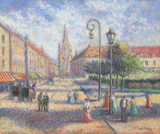 Hugues Claude Pissarro - Calle Hermani à San Sébastien (Espagne)