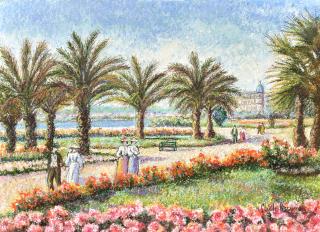 Hugues Claude Pissarro - Cannes, La Croisette